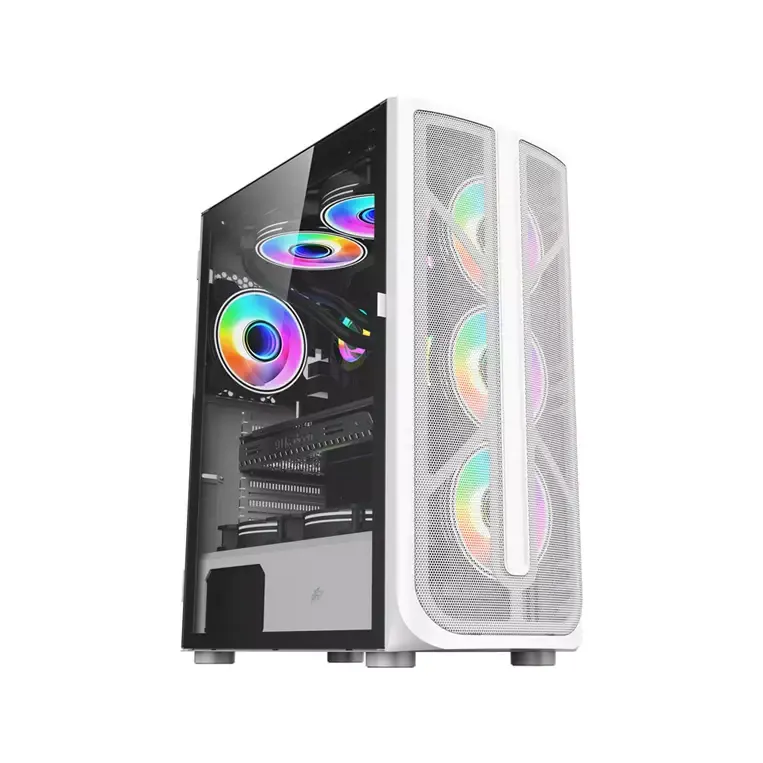 1STPLAYER FIREBASE X4 ATX/mATX GAMING CASE (WHITE)
