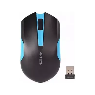 A4TECH G3-200N V-TRACK Wireless Mouse (Black Blue)