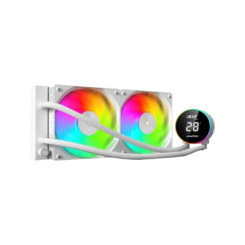 Acer AC240YNW ARGB 240mm AIO CPU Liquid Cooler (White)