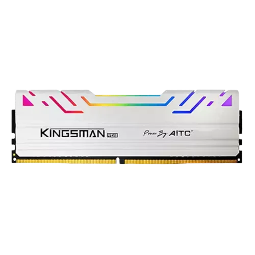 AITC KINGSMAN RGB 8GB DDR4 2666MHz GAMING Desktop RAM (WHITE)