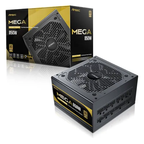 Antec MEGA850 Gold 850W 80+ Gold ATX 3.1 PCIE 5.1 Full Modular Power Supply