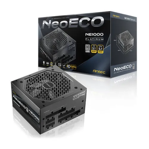 Antec NE1000 PLATINUM ATX3.1 1000W 80+ Platinum ATX 3.1 & PCIE 5.1 Full Modular Power Supply
