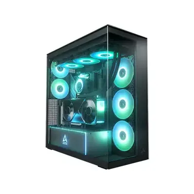 Arctic Xtender VG Clear Glass Premium E-ATX Gaming Case with 420mm Cpu Cooler