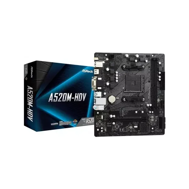 ASRock A520M-HDV Micro ATX AM4 Motherboard