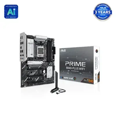 ASUS PRIME B840-PLUS WIFI AMD Ryzen AM5 ATX Motherboard