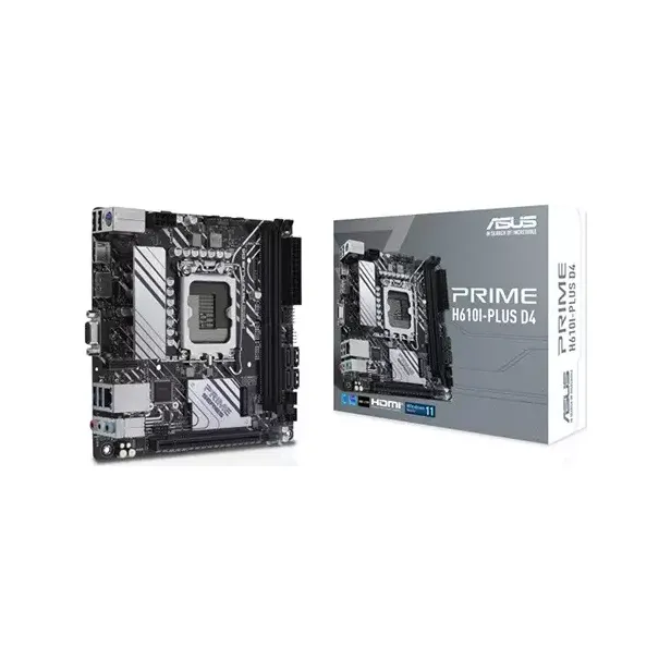 ASUS PRIME H610I-PLUS D4 DDR4 14th to 12th Gen ATX Motherboard