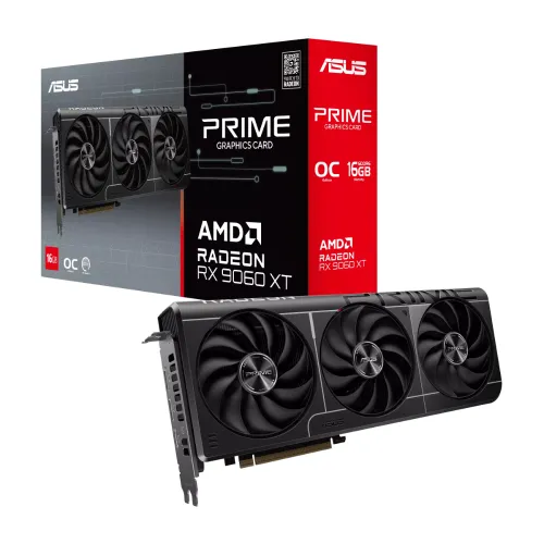 ASUS Prime Radeon RX 9060 XT 16GB GDDR6 OC Edition Graphics Card