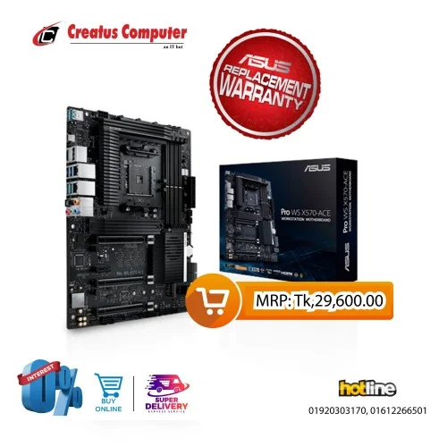 Asus PRO WS X570-ACE AM4 ATX Motherboard
