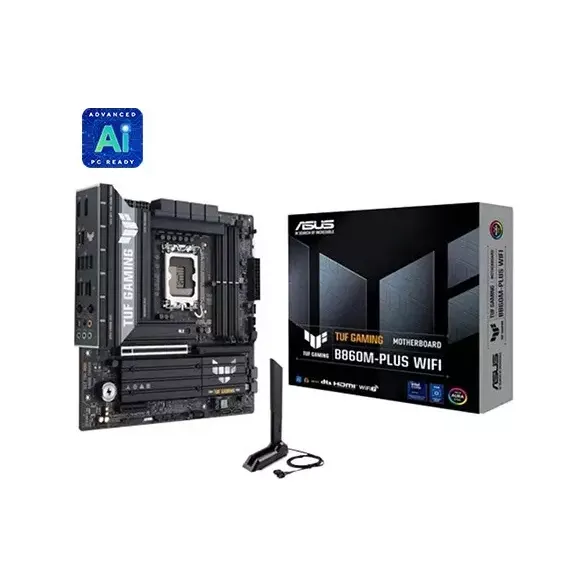 ASUS TUF GAMING B860M-PLUS WIFI Intel LGA1851 mATX Gaming Motherboard