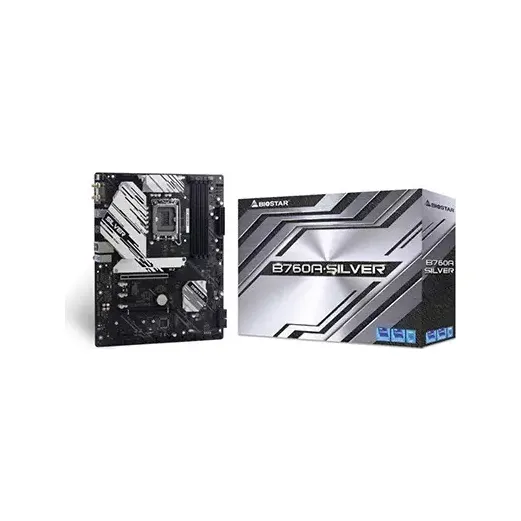 Biostar B760A-SILVER Intel 12th/13th/14th Gen DDR5 ATX Motherboard