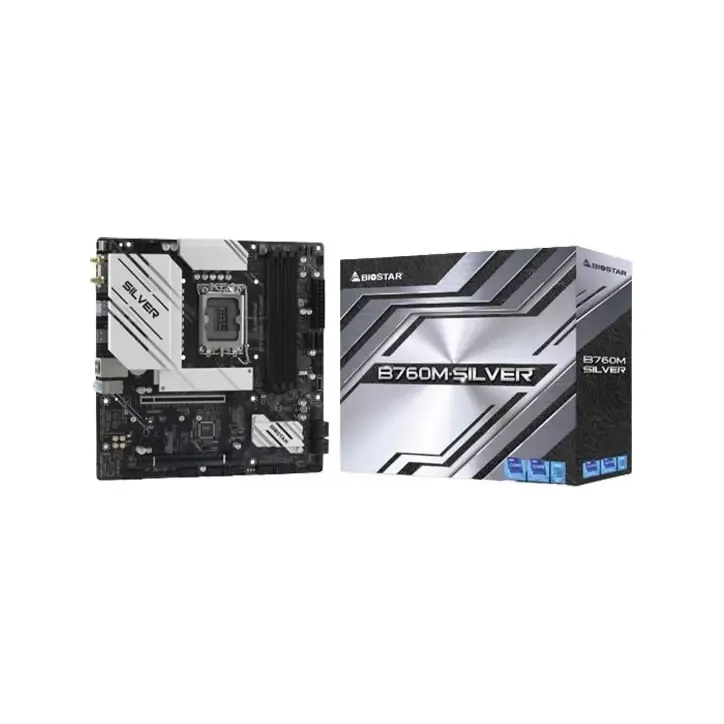 Biostar B760M-SILVER DDR5 14th Gen mATX Motherboard