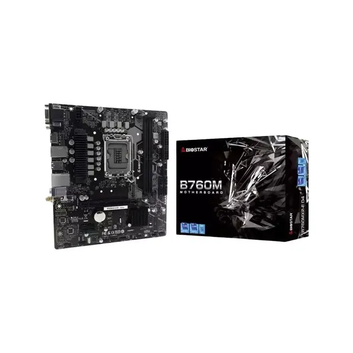 BIOSTAR B760MX2-E D4 INTEL B760 Micro ATX Gaming Motherboard