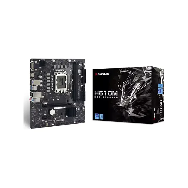 BIOSTAR H610MH 12TH & 13TH GEN MICRO ATX INTEL MOTHERBOARD