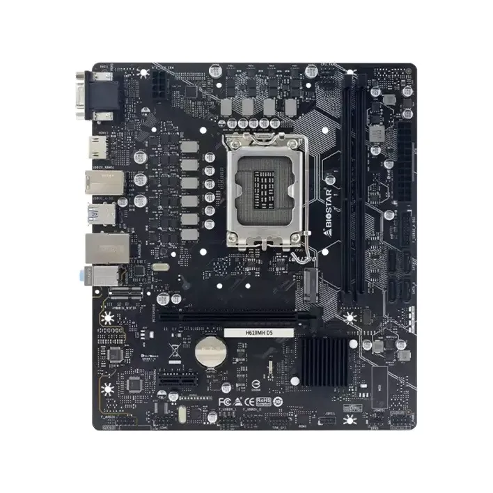 BIOSTAR H610MH D5 12th & 13th Gen Micro ATX Intel Motherboard