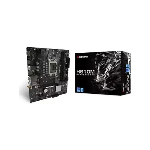 Biostar H610MT-E Intel 12th/13th/14th Gen DDR5 mATX Motherboard