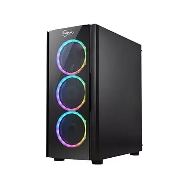 Carbono CG02XZ M-ATX Mid Tower Gaming Case (Black)