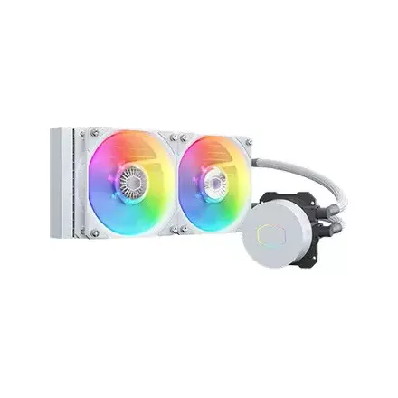Cooler Master MasterLiquid 240L Core ARGB 240mm Liquid CPU Cooler (White)
