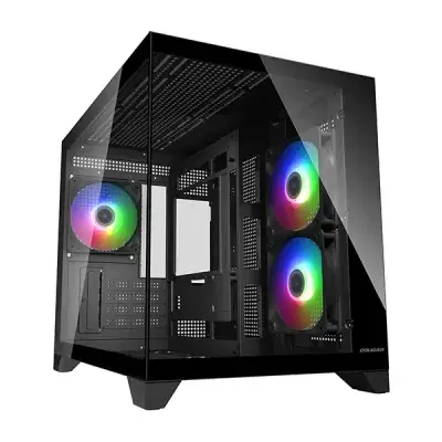Cougar FV150 Mini Tower mATX Gaming Casing - Black