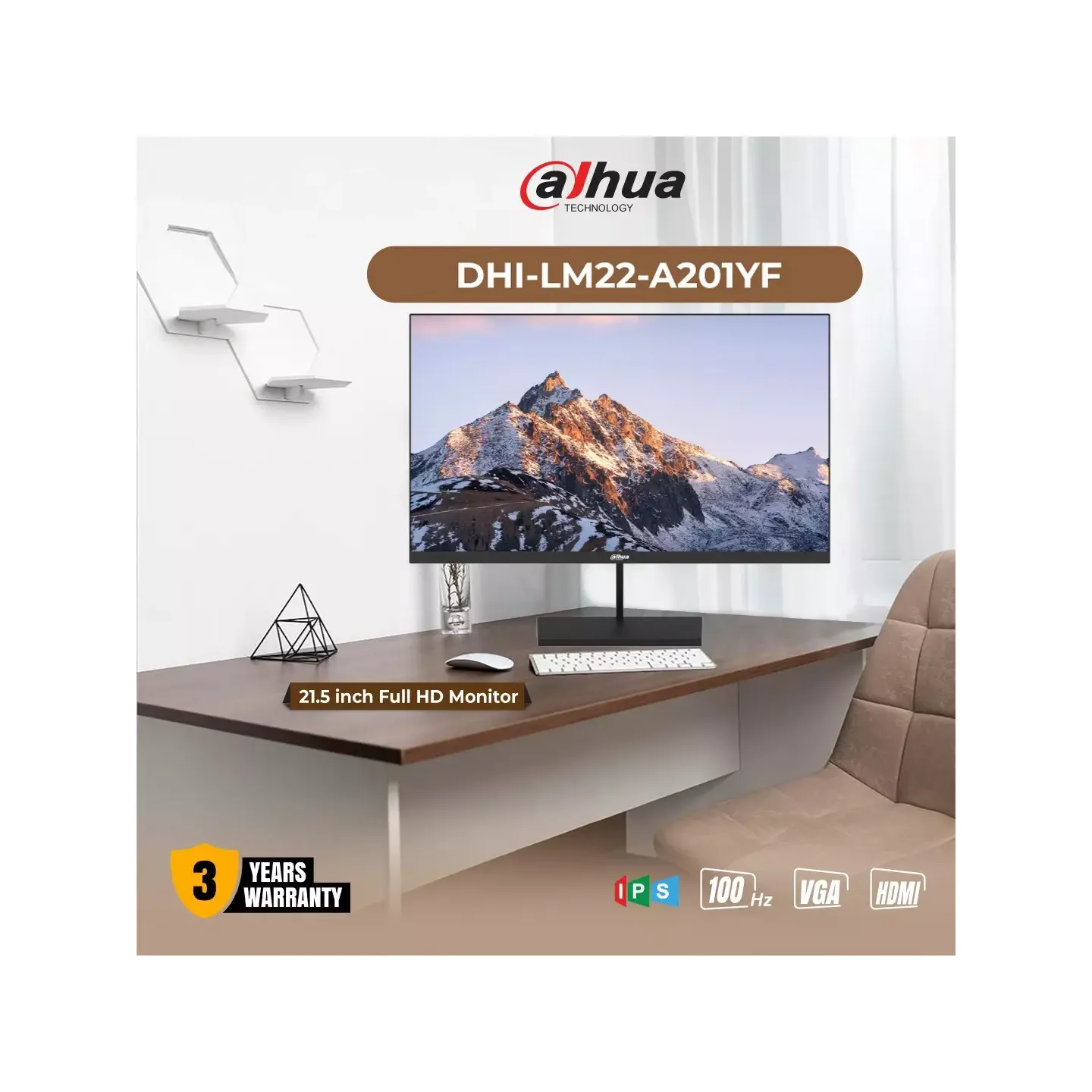 Dahua DHI-LM22-A201YF 21.45-inch Full HD 100Hz IPS Monitor