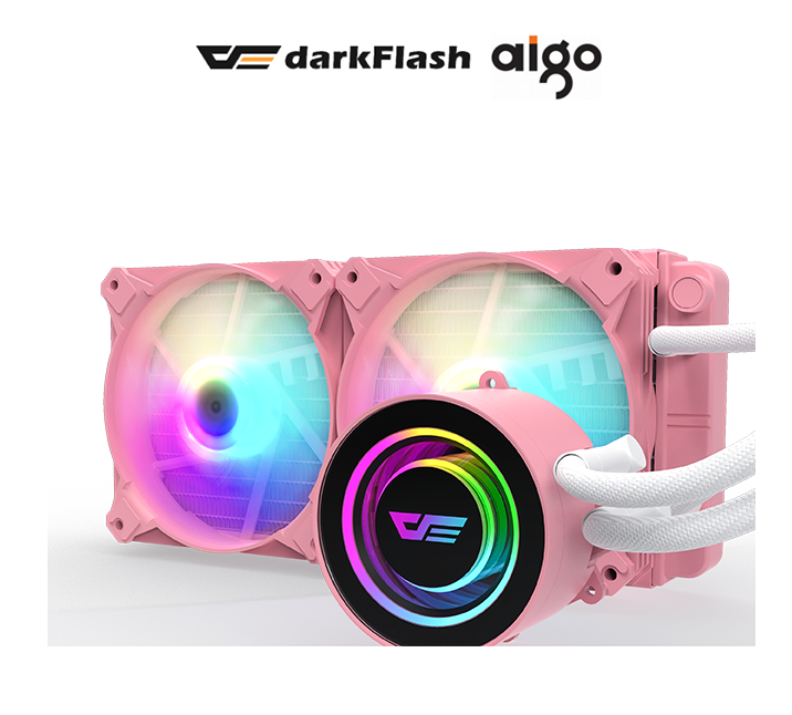darkFlash Twister DX-240 (Pink) 240mm LIQUID CPU Cooler