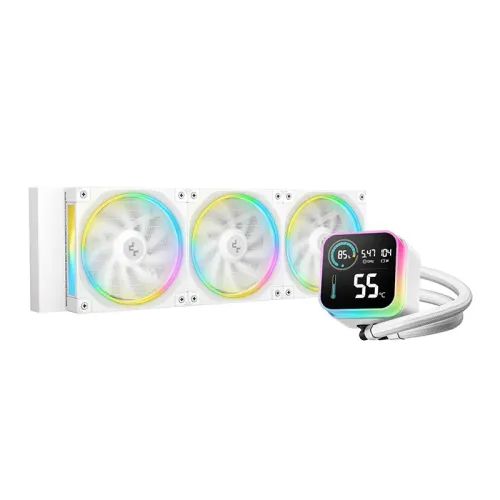 DeepCool LQ360 WH ARGB 360mm AIO Liquid CPU Cooler With Display