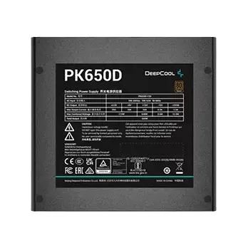 DEEPCOOL PK650D 650W 80 PLUS BRONZE POWER SUPPLY