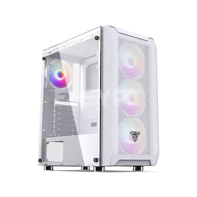 FANTECH AERO CG80 MID TOWER WHITE ATX GAMING CASING