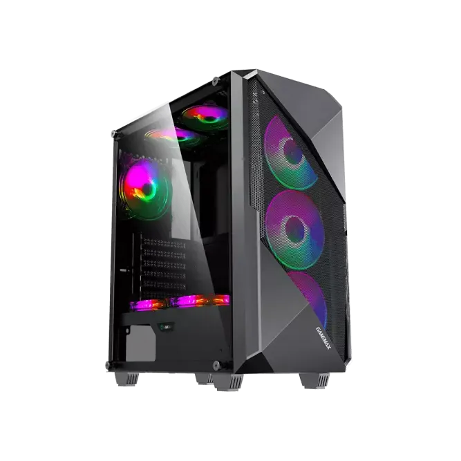 Gamemax Revolt 3606 Tempered Glass ATX ARGB Gaming Case (Black)