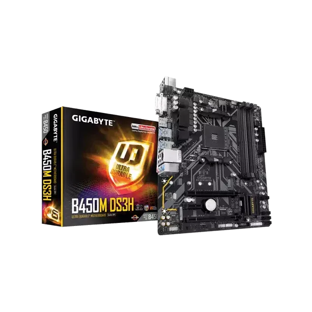 Gigabyte AMD B450M DS3H Ultra Durable RGB Motherboard
