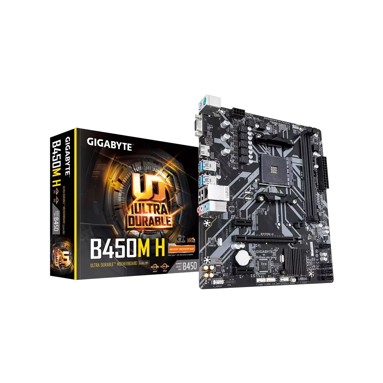 GIGABYTE B450M H Ultra Durable AMD AM4 Micro-ATX Motherboard