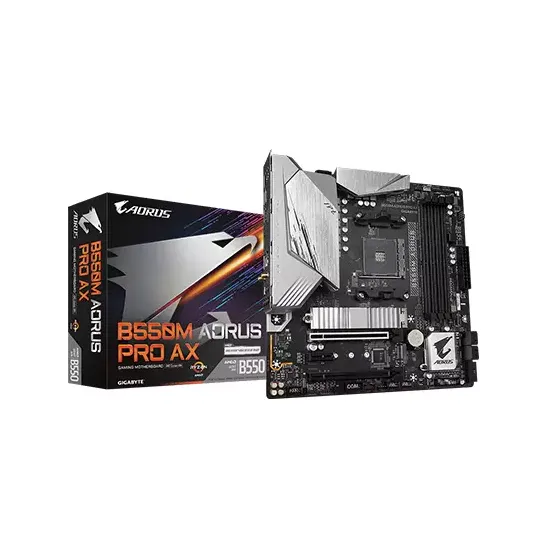 GIGABYTE B550M AORUS PRO AX SOCKET AM4 DDR4 MOTHERBOARD