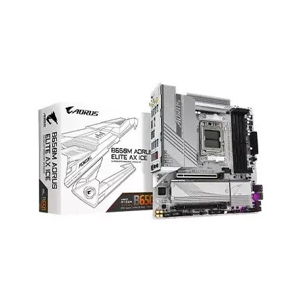 Gigabyte B650M AORUS ELITE AX ICE AM5 Micro-ATX Motherboard