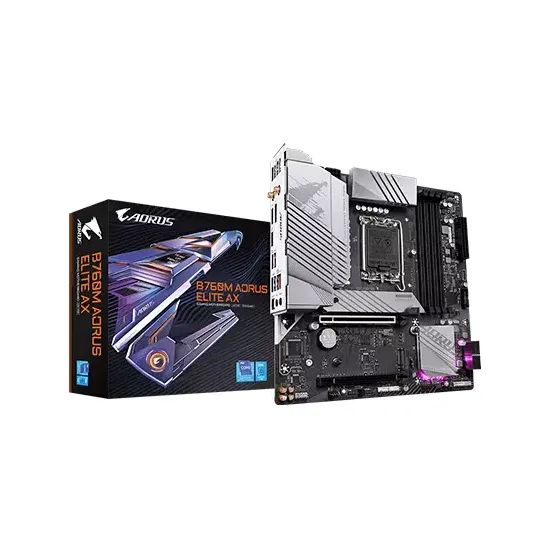 GIGABYTE B760M AORUS ELITE AX 13TH GEN Micro ATX MOTHERBOARD