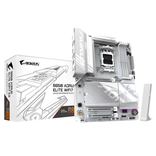 GIGABYTE B850 AORUS ELITE WIFI7 DDR5 AMD AM5 ATX Motherboard (White)