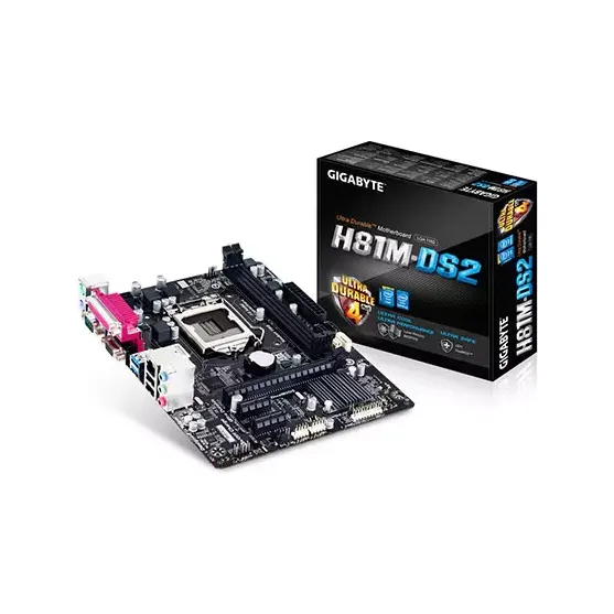 Gigabyte GA-H81M-DS2 4th Gen Micro ATX Motherboard