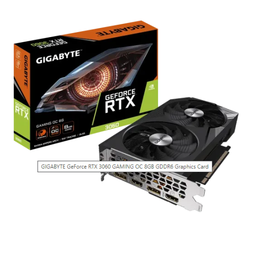 GIGABYTE GeForce RTX 3060 GAMING OC 8GB GDDR6 Graphics Card