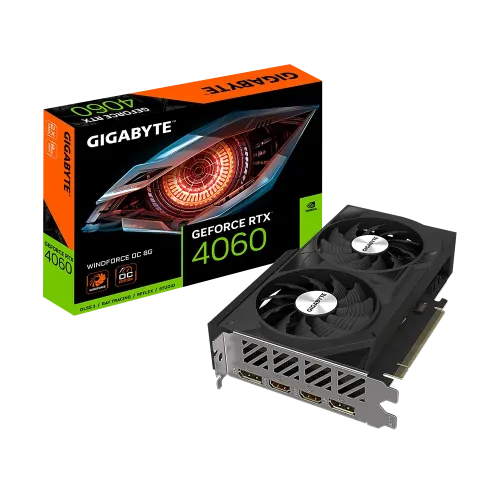 GIGABYTE GeForce RTX 4060 WINDFORCE OC 8G GDDR6 Graphics Card