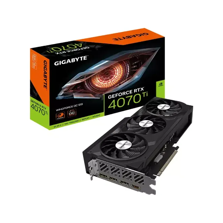 GIGABYTE GEFORCE RTX 4070 TI WINDFORCE OC 12G GRAPHICS CARD