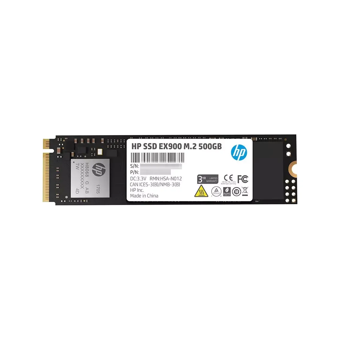 HP EX900 M.2 500GB PCIe NVMe SSD