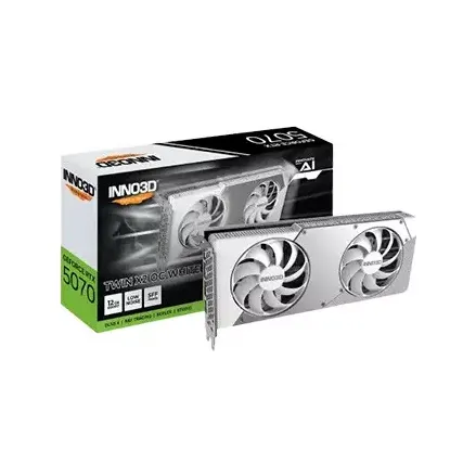 INNO3D GeForce RTX 5070 TWIN X2 OC 12GB GDDR7 Graphics Card (White)