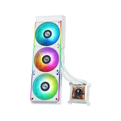 Lian Li HydroShift LCD 360R ARGB LCD Display AIO Liquid CPU Cooler (White)