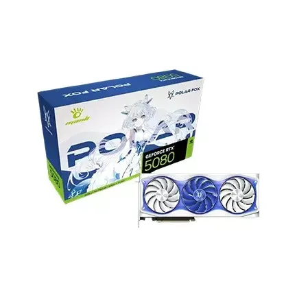 Manli Polar Fox GeForce RTX 5080 OC 16GB GDDR7 Graphics Card
