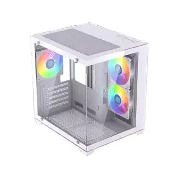 Maxcool Inferno MC5 Micro ATX Gaming Computer Case (White)