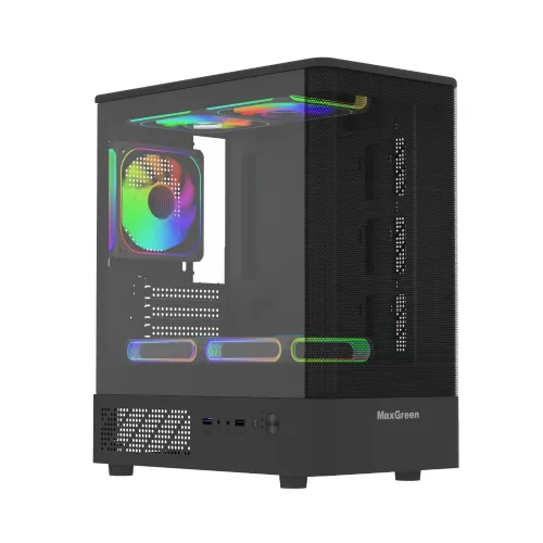 MaxGreen Curve Mesh 311 Mid Tower mATX Gaming Casing