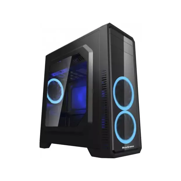 MaxGreen G561-F Blue Window ATX Casing