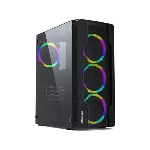 MAXGREEN JX188-2 ATX MID-TOWER RGB GAMING CASE