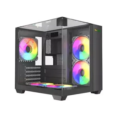 MaxGreen S275-33 Mid-Tower M-ATX Casing With 3x MaxGreen M59 ARGB Fan