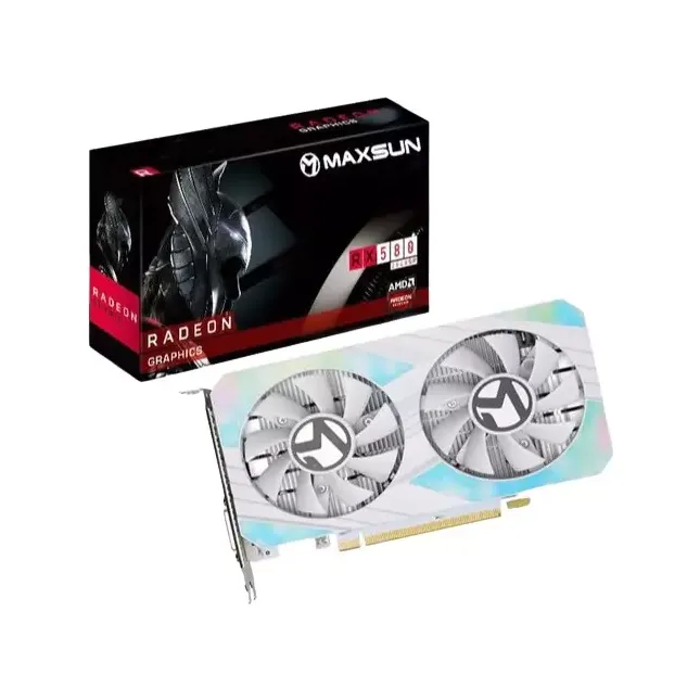 Maxsun AMD Radeon RX 580 8GB GDDR5 Graphics Card (White)