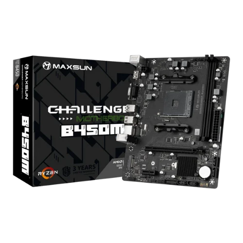 MAXSUN Challenger B450M AM4 M-ATX Motherboard