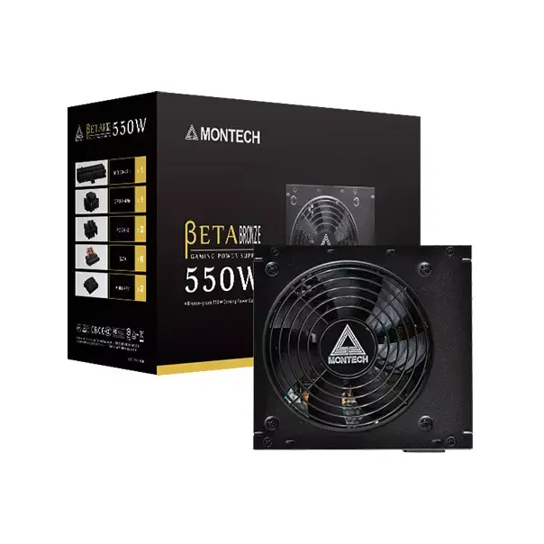 Montech Beta 550W 80 Plus Bronze Certified Power Supply